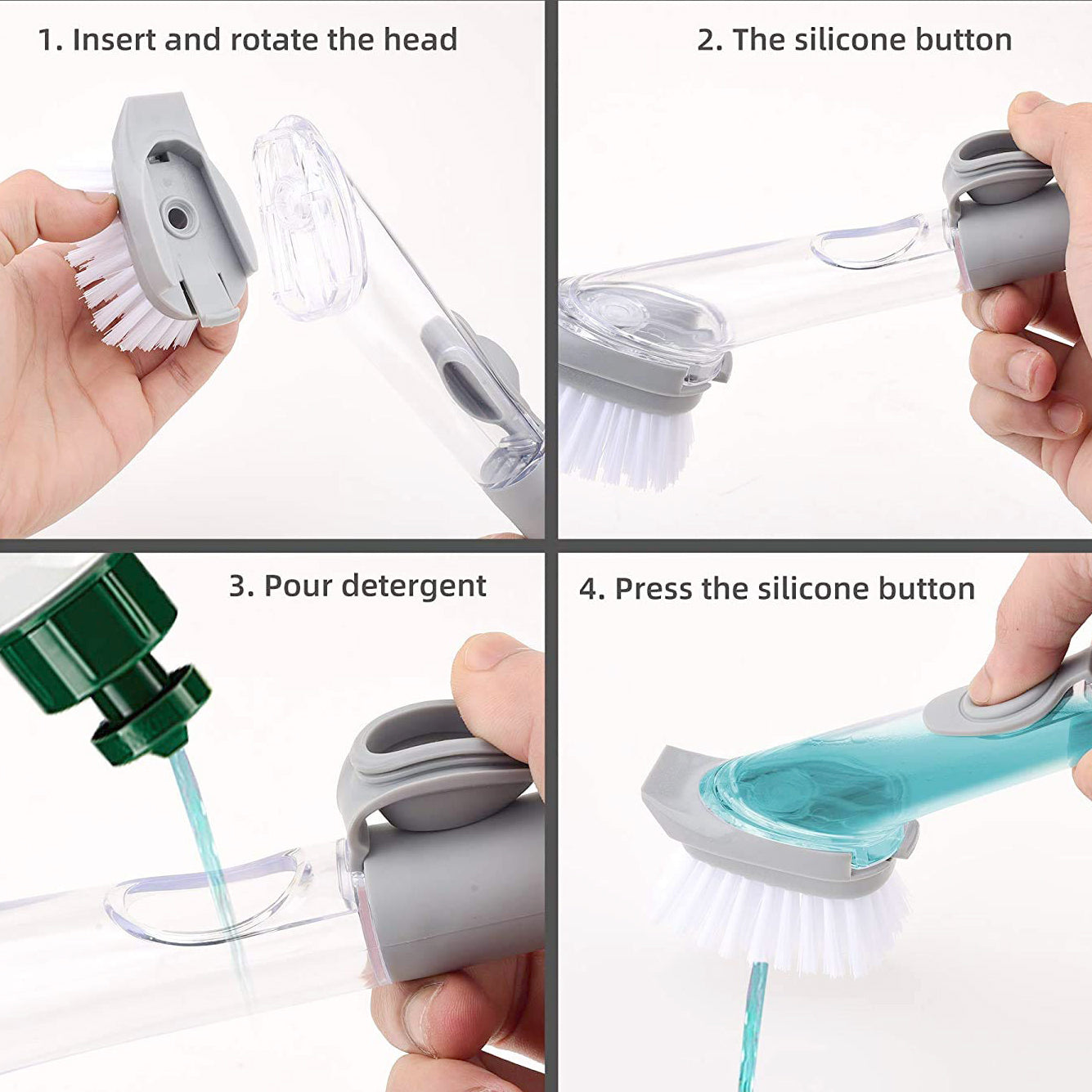 Home & Kitchen Cleaning Brushes, Scrubber, Soap Dispenser Scrub Brush for Pans Pots and Bathtub Sink (5 In 1 / 2 In 1) Home & Kitchen Cleaning Brushes, Scrubber, Soap Dispenser Scrub Brush for Pans Pots and Bathtub Sink (5 In 1 / 2 In 1)